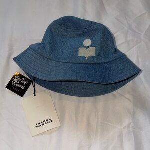 Isabel Marant Denim Blue Bucket Hat